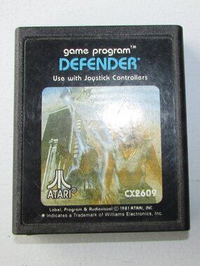 Vintage Atari Defender Video Game Cartridge